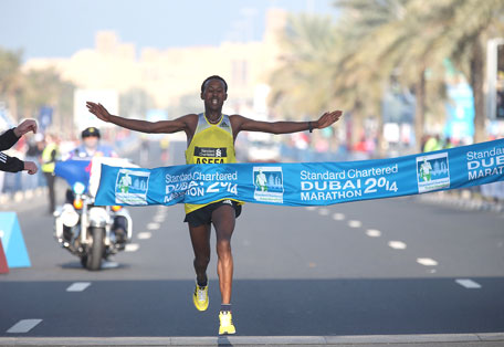 Ethiopian 18-year-old Tsegaye wins Dubai Marathon: followed by fellow Ethiopians from 2nd – 8th & 10th place!