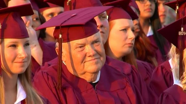 73-year-old veteran graduates high school