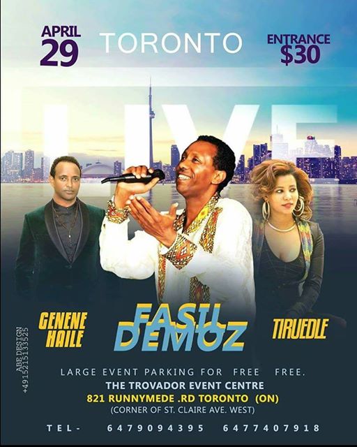 Fasil Demoze Staged a Concert in Toronto