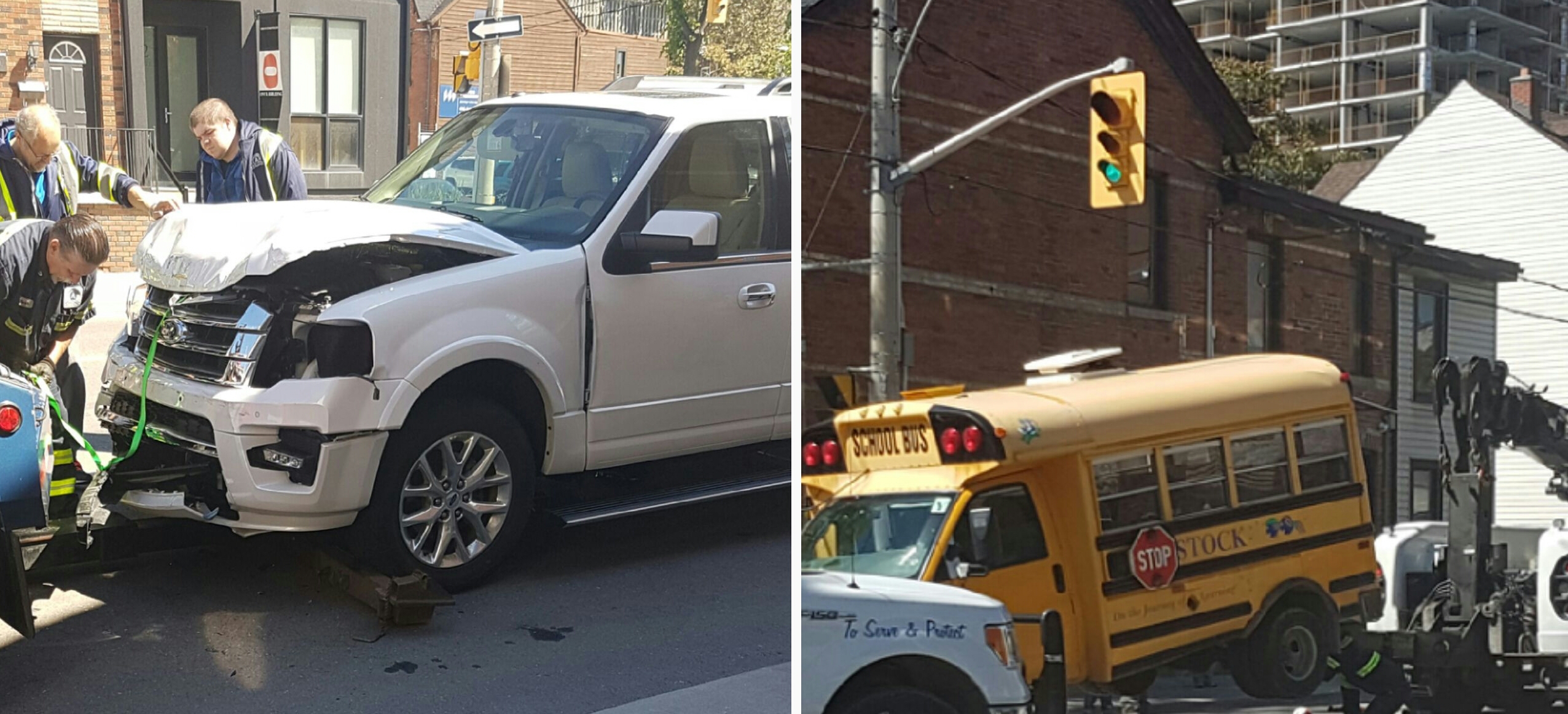 Five Students Taken To Hospital After A school Bus Rolls over In Toronto