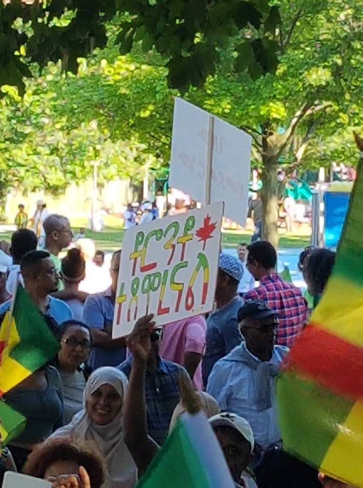 ቶሮንቶ ተደምራለች Ethiopians in Toronto in solidarity with Prime Minister Abiy Ahmed