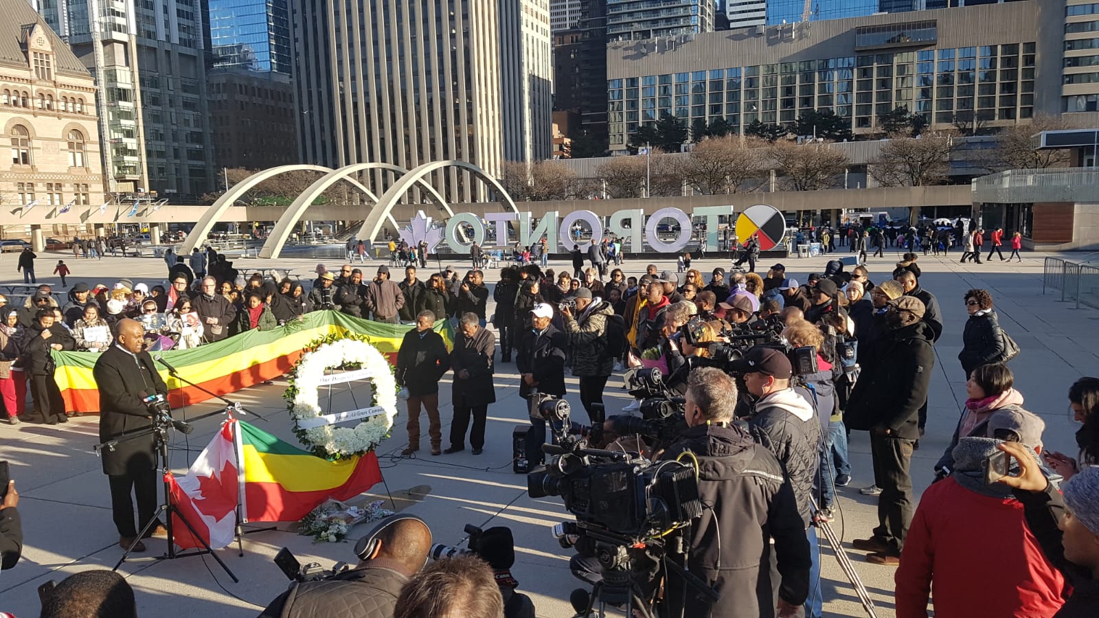 Toronto Paid Respect To The Boeing 737 Max 8 Crash victims in Ethiopia