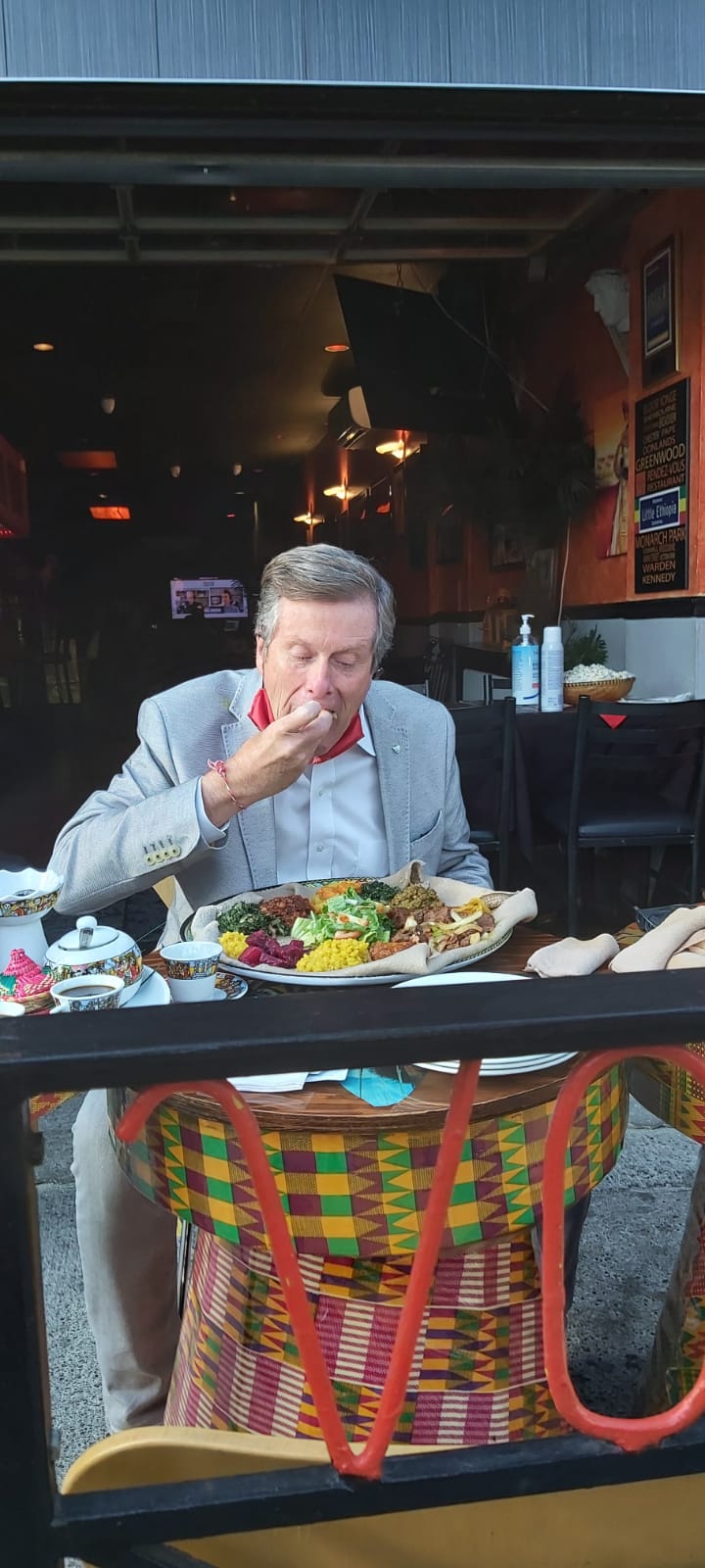 Toronto’s Mayor Visited Ethiopian Restaurant