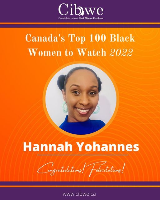 Community Member Hannah Yohannes Recognized in Toronto